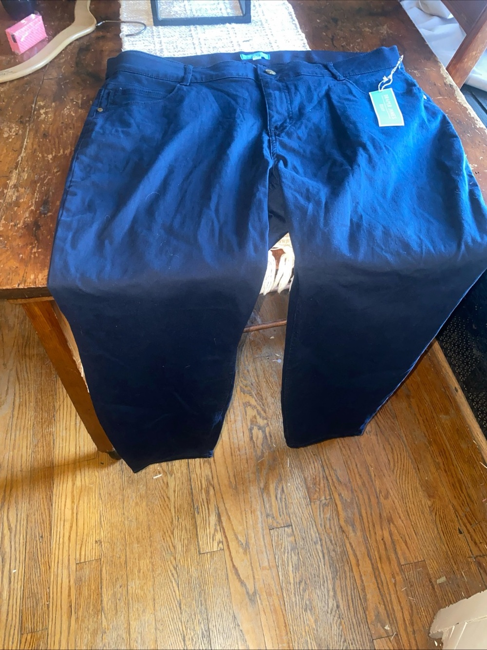 Draper James Navy Ankle Cropped Pants